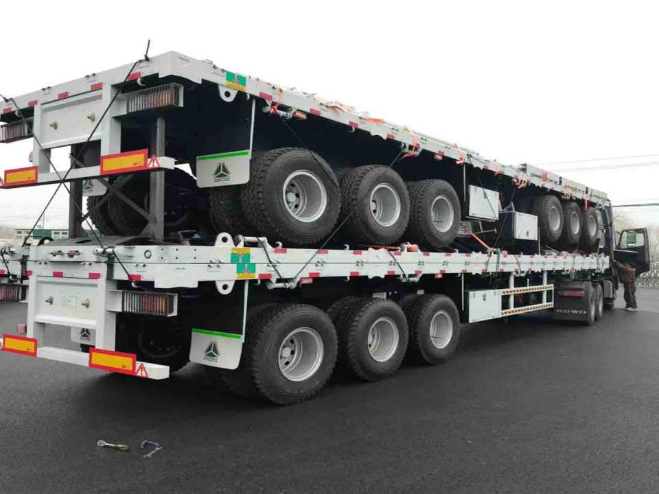Derun 3 -aksler gjerde semitrailer vil bli sendt til Etiopia