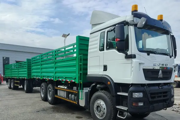 Derun 21 enheter Drawbar Full Trailer gikk til Tianjin Port