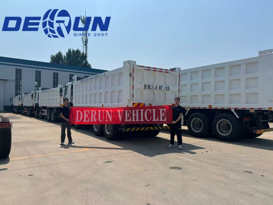 10Units Howo 8x4 Tipper Trucks vil bli sendt til Elfenbenskysten