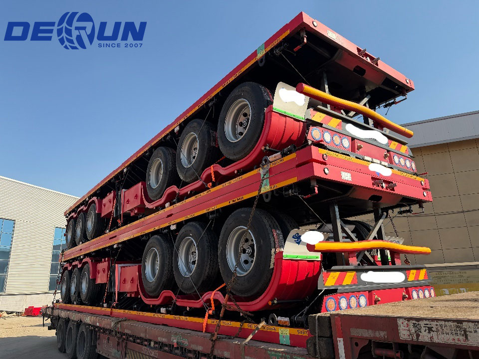 To sett med 3-akslede flatbed vil bli sendt til Algerie
