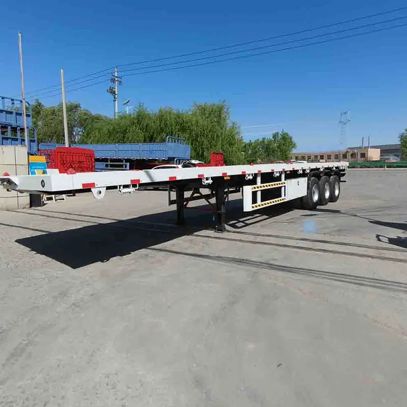 3 Axle Flatbed Semitrailer designet for Tanzania