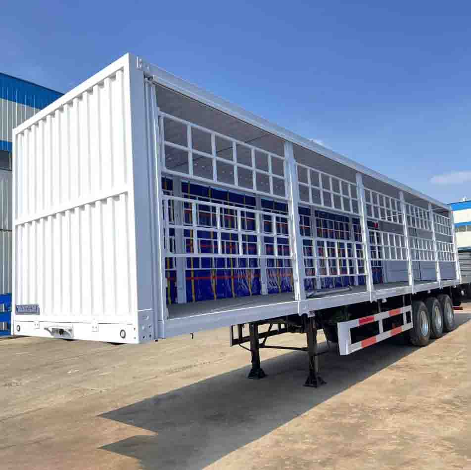 Derun 3 Axle Side Curtain Semi Trailer