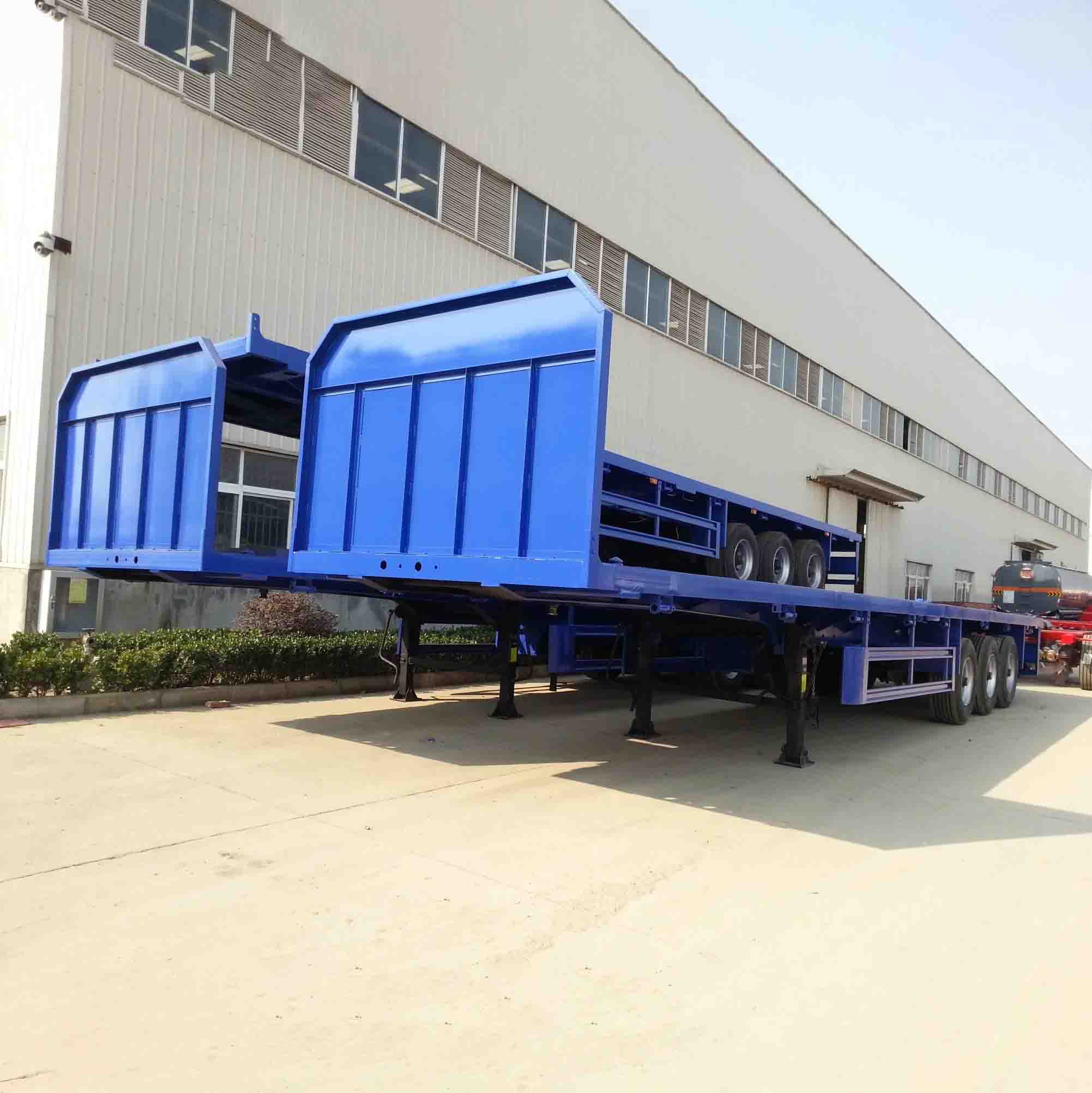 Derun flatbed semitrailer med frontbrett